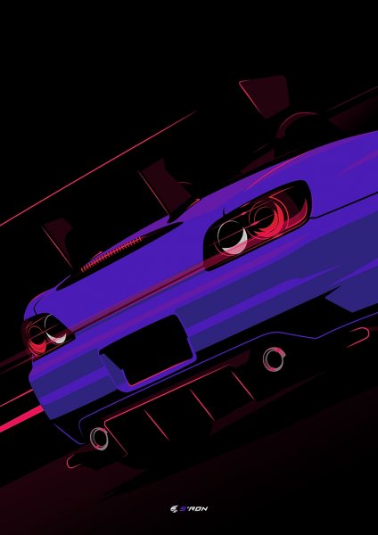 Honda S2000 Araba Posteri – Duvar Tablosu duvarda gerçek ölçek