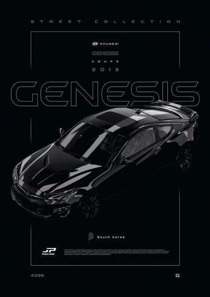 Hyundai Genesis Coupe 2013 Araba Posteri – Duvar Tablosu
