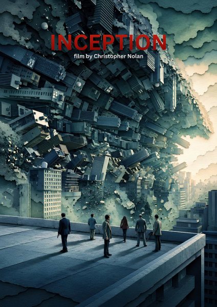 Inception Movie Film Posteri – Duvar Tablosu poster görseli