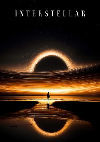 Interstellar Black Hole Movie Film Posteri – Duvar Tablosu poster görseli