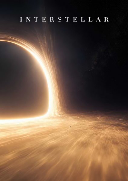 Interstellar Gargantua Black Hole Film Posteri – Duvar Tablosu duvarda gerçek ölçek