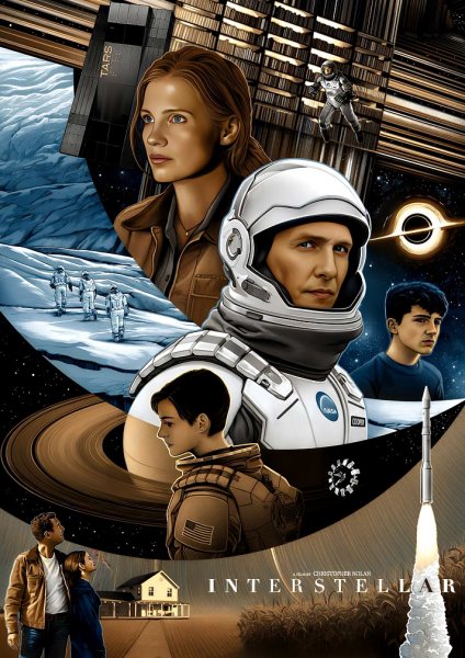 Interstellar Movie Film Posteri – Duvar Tablosu duvarda gerçek ölçek