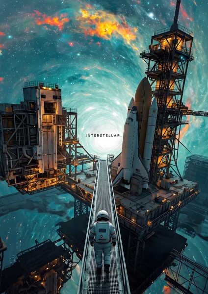 Interstellar Movie Film Posteri – Duvar Tablosu duvarda gerçek ölçek