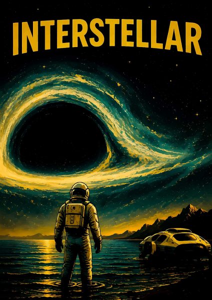Interstellar Movie Poster Art Film Posteri – Duvar Tablosu duvarda gerçek ölçek
