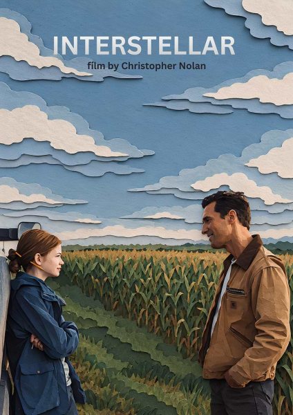 Interstellar Movie Poster Art Film Posteri – Duvar Tablosu duvarda gerçek ölçek