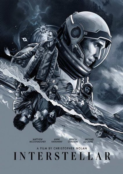 Interstellar Movie Poster Art Film Posteri – Duvar Tablosu duvarda gerçek ölçek
