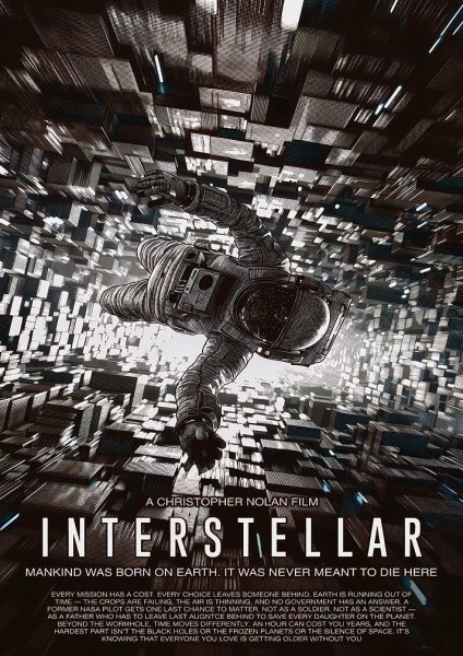 Interstellar Movie Poster Tesseract Design Film Posteri – Duvar Tablosu poster görseli