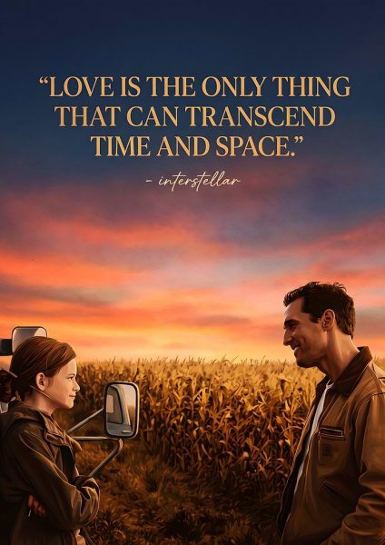 Interstellar Movie Quote Film Posteri – Duvar Tablosu poster görseli
