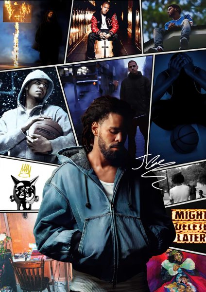 J. Cole Müzik Posteri – Duvar Tablosu duvarda gerçek ölçek