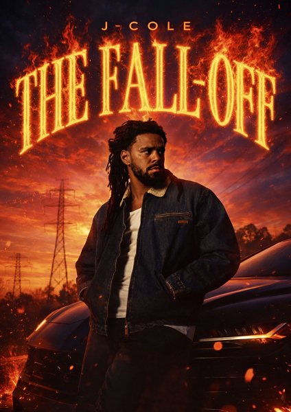 J. Cole 'The Fall-Off' Album Art Müzik Posteri – Duvar Tablosu poster görseli