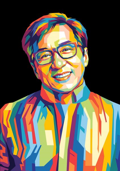 Jackie Chan Pop Art Portrait Film Posteri – Duvar Tablosu duvarda gerçek ölçek