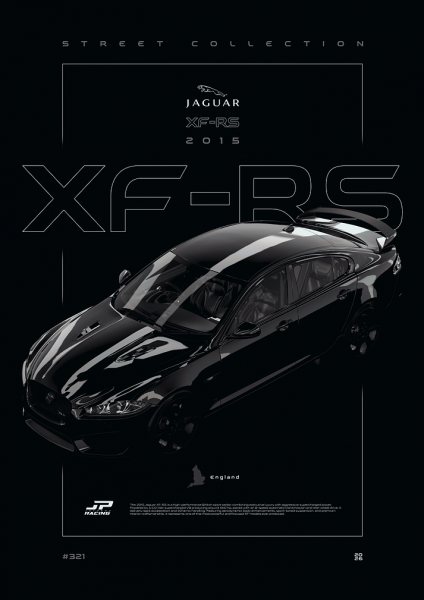 Jaguar XF RS 2015 Street Collection Araba Posteri – Duvar Tablosu poster görseli