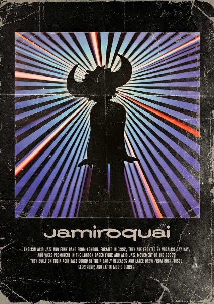 Jamiroquai Müzik Posteri – Duvar Tablosu poster görseli