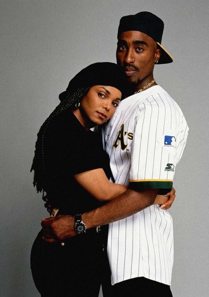 Janet Jackson and Tupac Shakur Portrait Film Posteri – Duvar Tablosu duvarda gerçek ölçek
