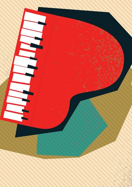 jazz Müzik Posteri – Duvar Tablosu duvarda gerçek ölçek