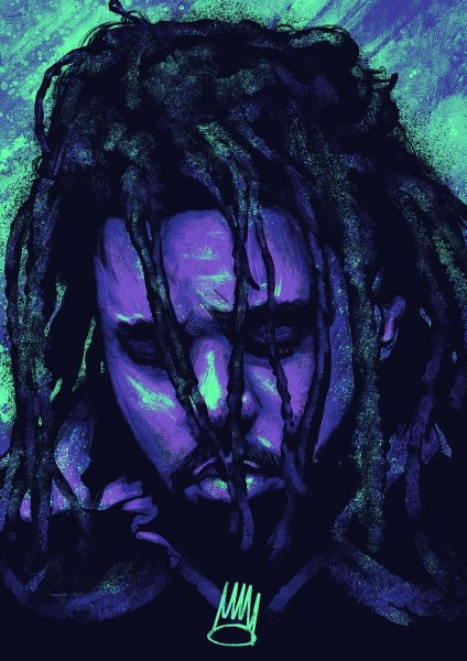 jcole neon Müzik Posteri – Duvar Tablosu poster görseli