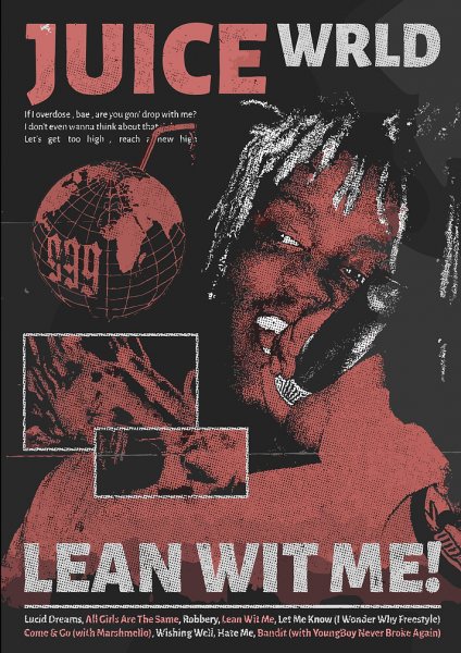 Juice WRLD 999 Rapper Müzik Posteri – Duvar Tablosu