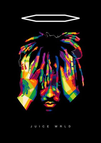 Juice WRLD Pop Art Müzik Posteri – Duvar Tablosu duvarda gerçek ölçek
