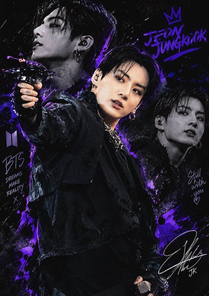 Jungkook BTS Müzik Posteri – Duvar Tablosu poster görseli