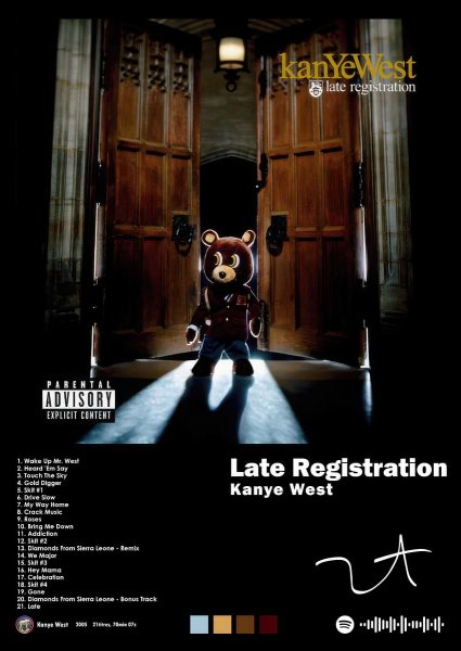 Kanye West - Late Registration Album Müzik Posteri – Duvar Tablosu poster görseli