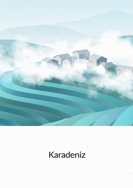 Karadeniz Yaylası Posteri – Minimal Duvar Tablosu