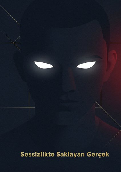 Karanlıkta Parlayan Gözler Posteri – Minimal Duvar Tablosu poster görseli