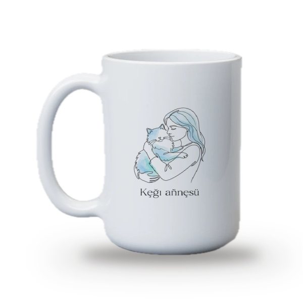 "Kedi annesi" Baskılı Kupa