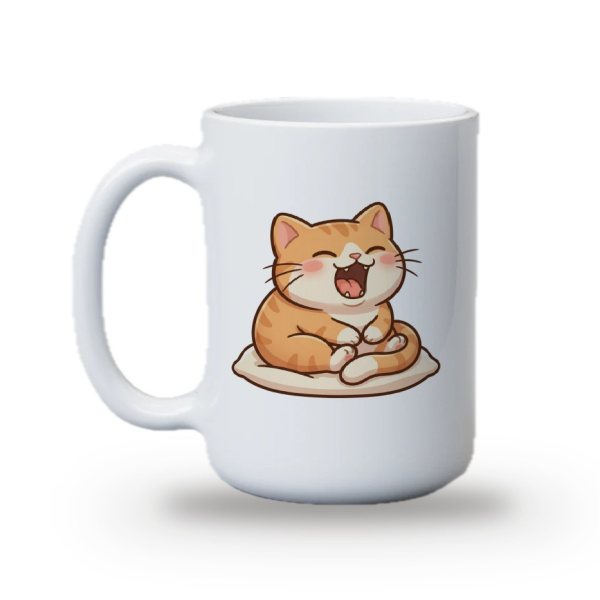 Kedi & köpek Temalı Baskılı Kupa (Kawaii)