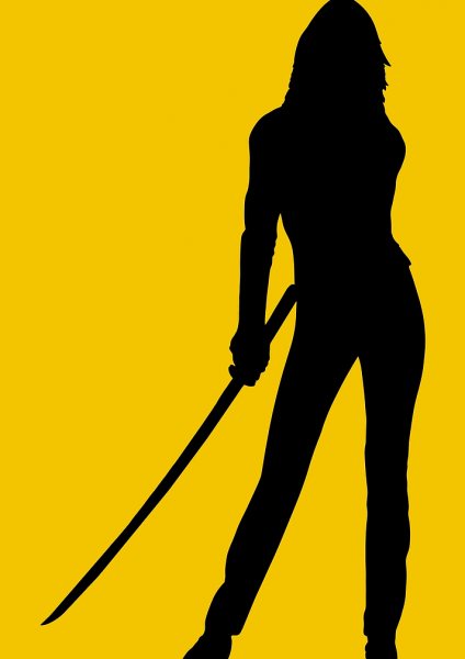 Kill bill silhouette Film Posteri – Duvar Tablosu