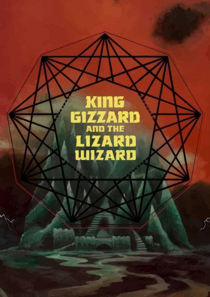 King Gizzard and the Lizard Wizard Müzik Posteri – Duvar Tablosu duvarda gerçek ölçek