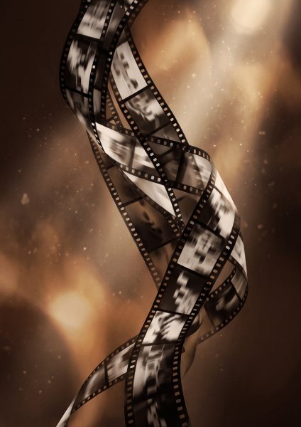 Klasik Film Şeridi Sinematik Posteri – Sinematik Duvar Tablosu