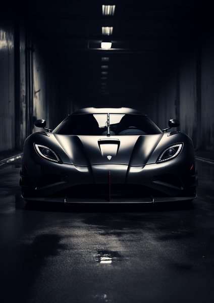 Koenigsegg Agera RS Art Araba Posteri – Duvar Tablosu duvarda gerçek ölçek