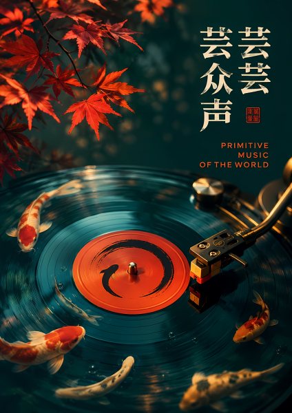 Koi Fish Vinyl Record Art Müzik Posteri – Duvar Tablosu duvarda gerçek ölçek