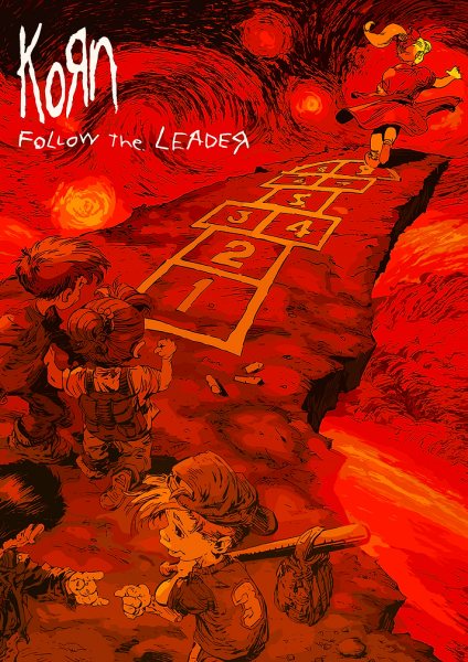Korn - Follow the Leader Müzik Posteri – Duvar Tablosu duvarda gerçek ölçek