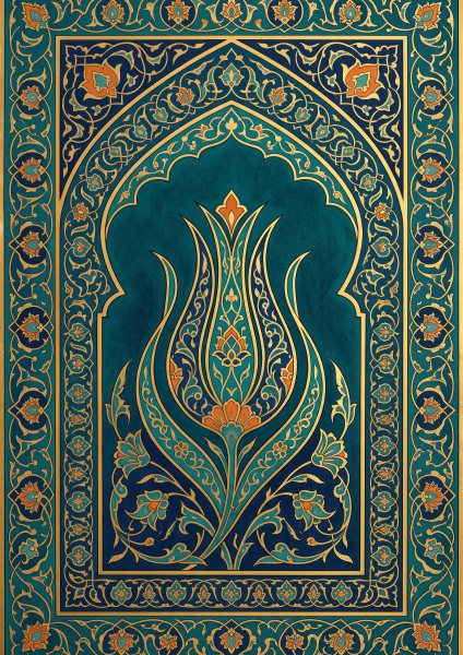 Lale ve Kemer Posteri – İslami sanat Duvar Tablosu poster görseli