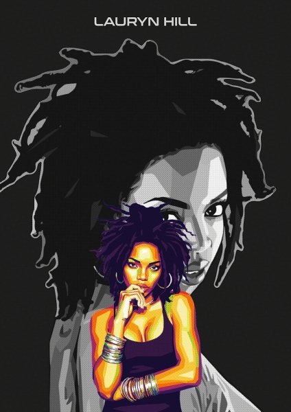 Lauryn Hill Portrait Müzik Posteri – Duvar Tablosu