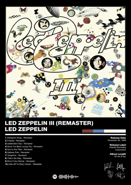 Led Zeppelin Album Müzik Posteri – Duvar Tablosu