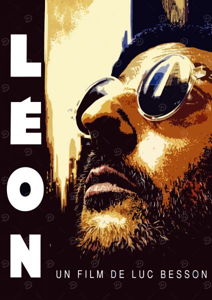 Leon The Professional Film Posteri – Duvar Tablosu duvarda gerçek ölçek