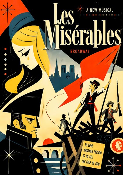 Les Misérables Broadway Musical Film Posteri – Duvar Tablosu poster görseli