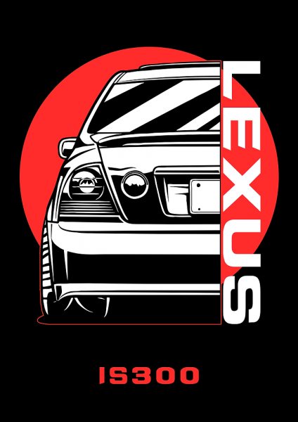 Lexus IS300 Araba Posteri – Duvar Tablosu poster görseli