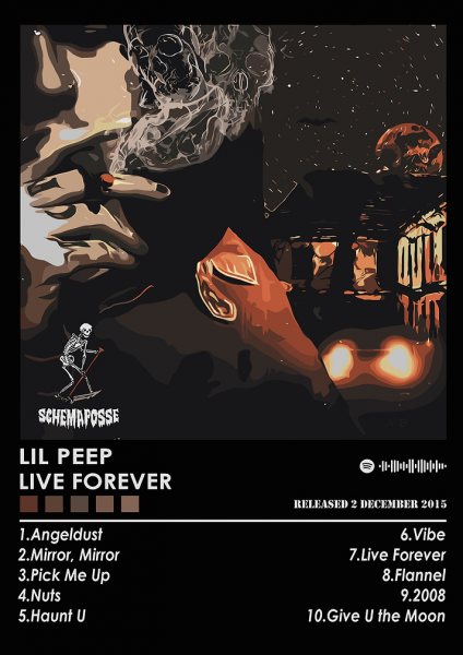 Lil Peep Live Forever Müzik Posteri – Duvar Tablosu