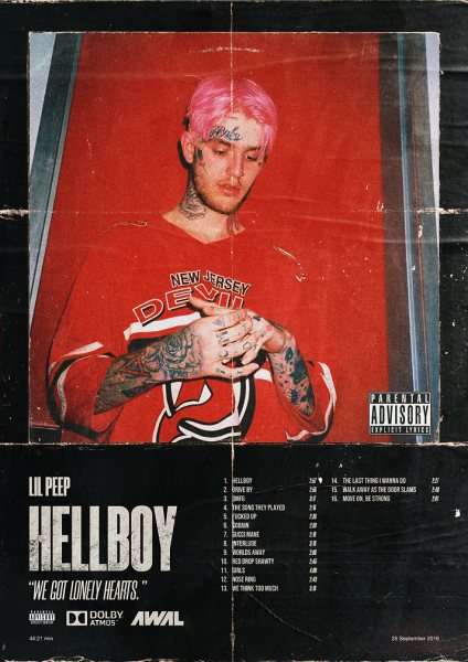 Lil Peep Müzik Posteri – Duvar Tablosu poster görseli