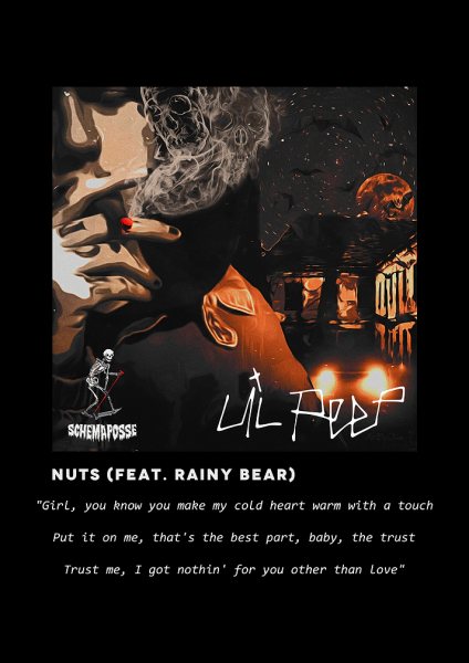 Lil Peep Nuts Song Müzik Posteri – Duvar Tablosu
