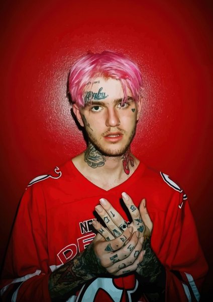 Lil Peep Portrait Müzik Posteri – Duvar Tablosu