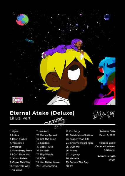 Lil Uzi Vert Eternal Atake (Deluxe) Album Müzik Posteri – Duvar Tablosu