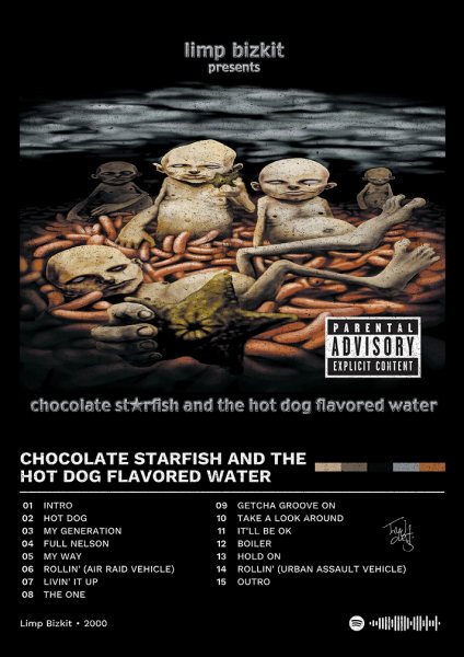 Limp Bizkit - Chocolate Starfish Album Müzik Posteri – Duvar Tablosu
