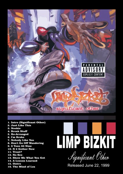 Limp Bizkit - Significant Other Album Müzik Posteri – Duvar Tablosu duvarda gerçek ölçek