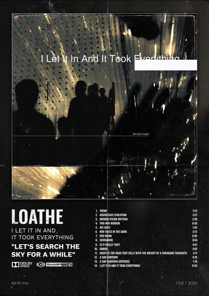 Loathe I Let It In and It Took Everything Müzik Posteri – Duvar Tablosu duvarda gerçek ölçek