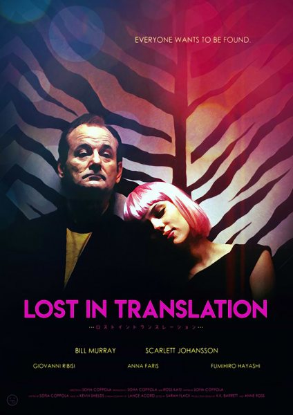 Lost in Translation Movie Film Posteri – Duvar Tablosu duvarda gerçek ölçek