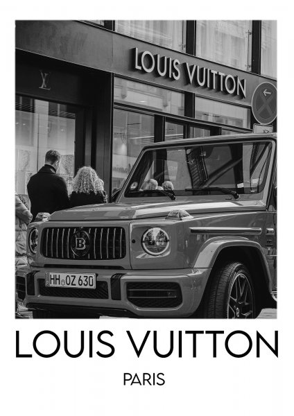 Luxury SUV in Paris Araba Posteri – Duvar Tablosu poster görseli